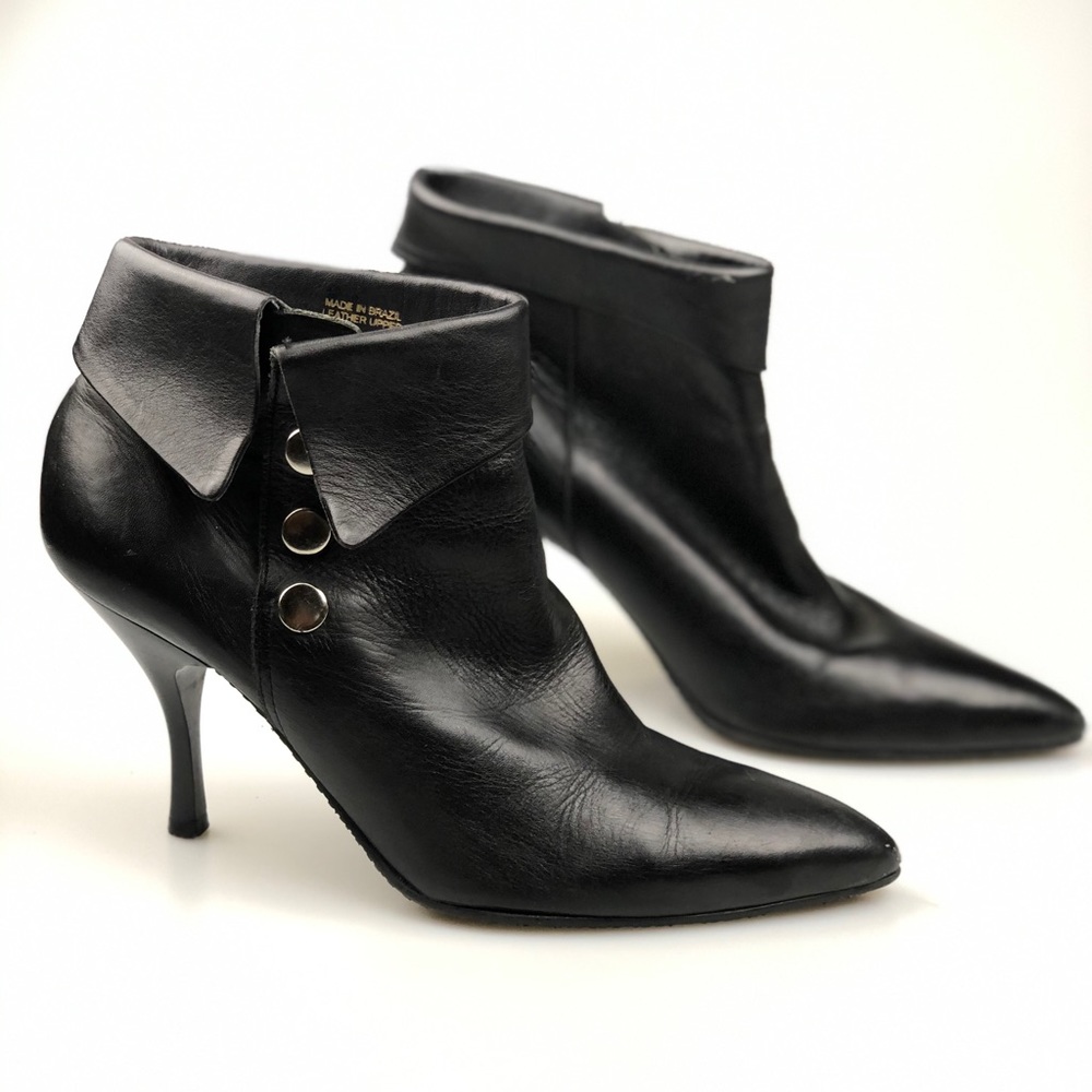 Esprit Black Vintage 80s Pointed Toe Heels 7M